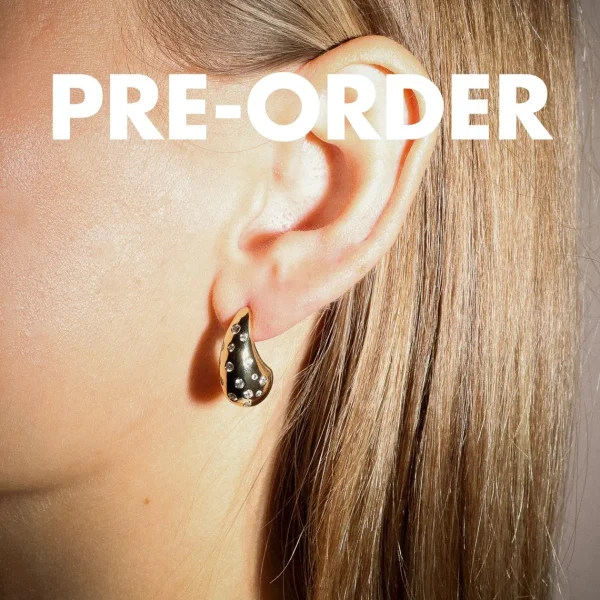 Øreringe*Winther Studio Drop Stone Øreringe - Pre-Order Guld