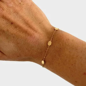 Armbånd*Winther Studio Plate Charm Armbånd Guld