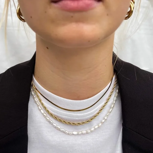 Konfirmation | Halskæder*Winther Studio Small Pearl Choker Guld