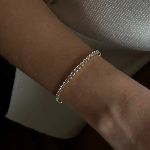 Armbånd*Winther Studio Tennis Armbånd Guld