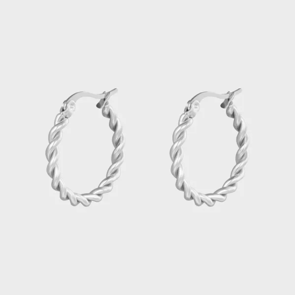 Øreringe | Archive Sale*Winther Studio Twined Hoops 2,2cm Sølv